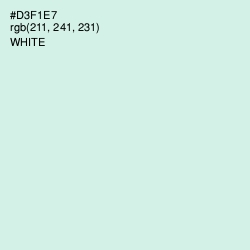 #D3F1E7 - Granny Apple Color Image